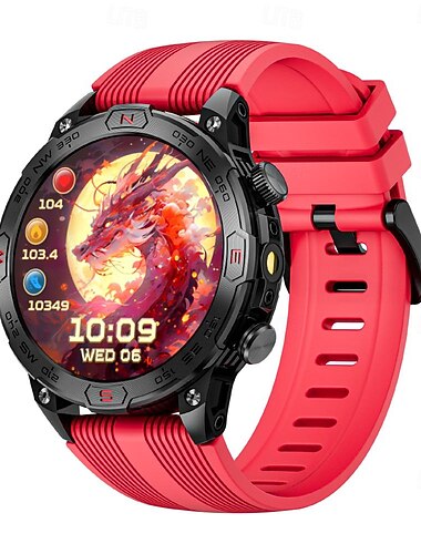  LOKMAT ZEUS 7 PRO Εξυπνο ρολόι 1.43 inch Έξυπνο ρολόι Bluetooth Βηματόμετρο Υπενθύμιση Κλήσης Παρακολούθηση Δραστηριότητας Συμβατό με Android iOS Γυναικεία Άντρες Μεγάλη Αναμονή Κλήσεις Hands-Free