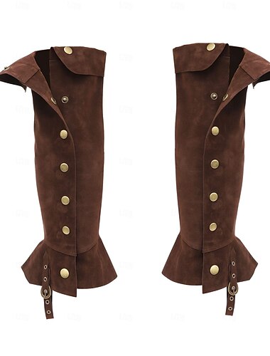  Medieval Renascentista Roupa Viking Homens Mulheres Pirata Fantasia Dia Das Bruxas Carnaval LARP Adulto Tampa da sapata