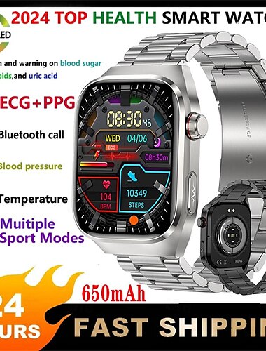  696 TK16 Orologio intelligente 2.4 pollice Intelligente Guarda Bluetooth Pedometro Avviso di chiamata Monitoraggio del sonno Compatibile con Android iOS Da uomo Chiamate in vivavoce Promemoria di