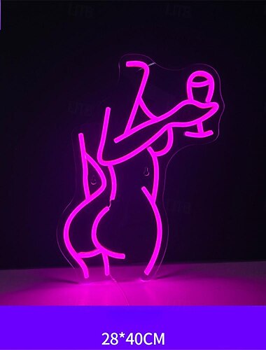  Oktoberfest-Cocktail, USB-Neon-LED-Schild, leuchtendes Neonlicht, Bierbar, Club, Acryl-Neonlicht für Hotelbar, Café, Geburtstagsparty, Jugendzimmer, Wanddekoration, Lichtschild, 1 Stück