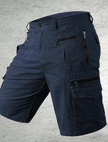  Herren Taktische Shorts Cargo Shorts Kurze Hosen Shorts Kurze Hosen Kurze Hose für Wanderer Knopf Multi Pocket Glatt tragbar Kurz Outdoor Täglich Campen und Wandern Modisch Klassisch Schwarz Hellgrün