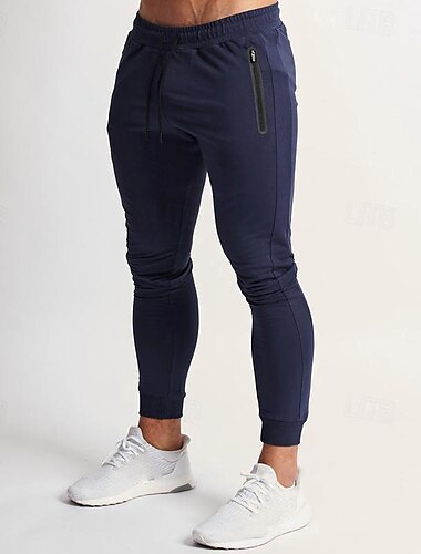  Herren Sporthose Trainingshose Track Pants Tasche Kordelzug Elastischer Bund Hosen / Regenhose Outdoor Sport & Natur Sportlich Baumwolle Atmungsaktiv Weich Marathon Laufen Trainieren Reguläre Passform