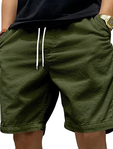  Herren kurze Sporthose Laufshorts kurze hosen Trainingsshorts Sweatshirts Tasche Elastischer Bund Kurze Hose Outdoor Sport & Natur Sportlich Kord Schnelltrocknend Leichtgewichtig Weich Marathon
