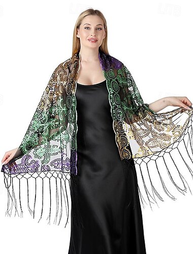 Estolas de Señora Elegante Brillos Y Estrellas Sin Mangas Encaje Velos de Boda Con Encaje Para Boda Primavera verano