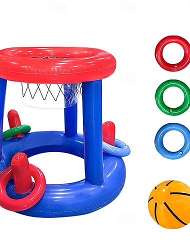 Schwimmspielzeug-Spielset für den Pool, schwimmende Basketballkörbe für den Pool, lustige Wasserspiele und Poolspielzeug für den Sommer für Kinder im Alter von 8–12 Jahren, Teenager, Erwachsene und