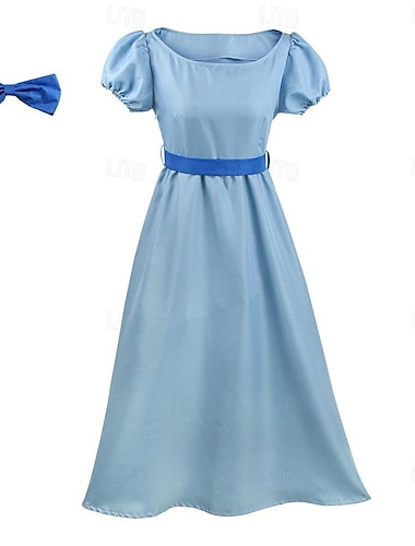  Peter Pan Wendy Moira Angela Darling Jurken Cosplay kostuum Thema feestkostuum Cosplay Film cosplay for Dames Volwassenen Carnaval Maskerade Evenement / Feest Maskerade