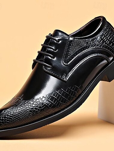 Herren Outdoor Derby-Schuhe Abendschuhe Wanderschuhe Geschäftlich Büro & Karriere Party & Abend PU Atmungsaktiv Schnürsenkel Dunkelbraun Schwarz Herbst
