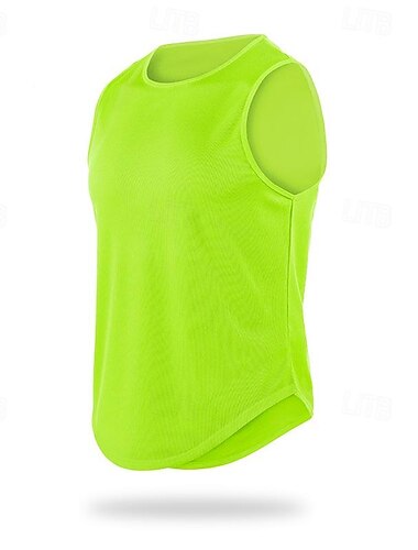  Herren T-Shirt Weste für Wanderer Ärmellos Rundhalsausschnitt Muskelshirt Ärmelloses Hemd Tanktop Außen Schnelltrocknend Weich Schweißableitend Polyester Schwarz Orange Grün Klettern Camping