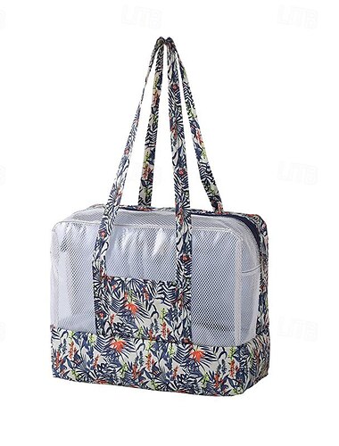  wasserdichte Kulturtasche für Strand, Schwimmen und Fitnessstudio, Nass-/Trocken-Trennung, Dusch-/Bade-Kleidungstasche zur trockenen und nassen Aufbewahrung