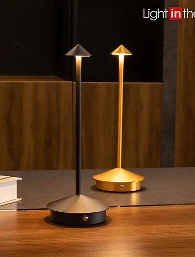  Luz en la caja, lámpara de mesa recargable moderna, lámpara de noche LED táctil creativa para comedor, para hotel, bar, decoración de café, lámpara de escritorio, atenuador, iluminación del hogar