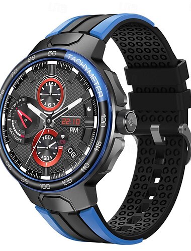  696 EX103 Smartwatch 1.55 Zoll Smart-Armband Bluetooth Schrittzähler Anruferinnerung Schlaf-Tracker Kompatibel mit Android iOS Herren Freisprechanlage Nachrichterinnerung IP 67 47mm Uhrengehäuse