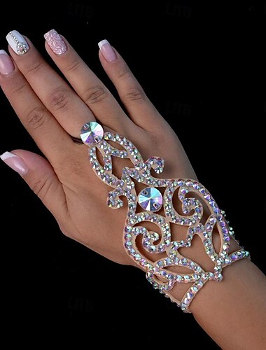  Mujer Brazaletes Anillo Geométrico Mariposa Precioso Moda Lujo Brillante Pulsera pulsera Plata / Dorado Para Boda Regalo