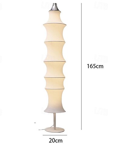  Lampadaire LED 3 couleurs lumière décorative colonne soie moderne contemporain coin lampe sur pied salon 110-240v