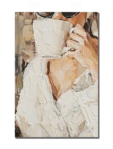  油絵 手作り 手描き 壁アート 抽象 人物 キャンバス 絵画 ホームデコレーション 装飾 枠張り済み すぐに掛けられる