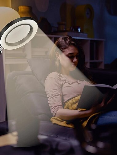  USB-betriebene Schreibtischlampe mit 5-facher Vergrößerung und faltbarem Design – 3 Lichtmodi zum Lesen, Basteln &Büronutzung