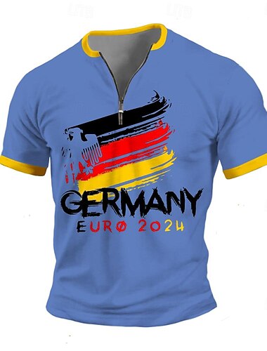  Herren Fußball T Shirt Kurzarm T-Shirt 3D-Druck Hemd Brautkleider schlicht Täglich Weiß 1 Weiß Blau Frühling Sommer Bekleidung S M L XL XXL 3XL