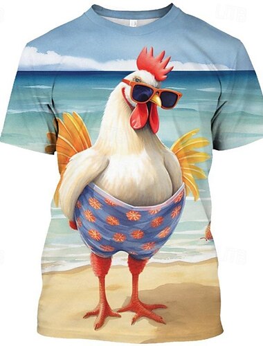  T-Shirt-Ärmel Tier 3D Grafik Für Paar Herren Damen Erwachsene Halloween Karneval Maskerade 3D-Druck Strasse Casual