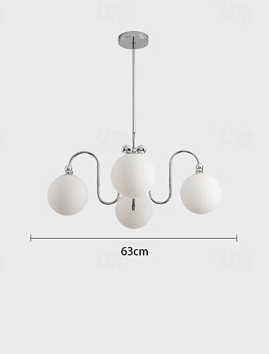  led pendellampe 41/63/65/85cm 3/4/5/6-lys moderne sputnik lysekrone krom industriell semi flush mount taklampe e27 justerbar høyde lys for kjøkkenøy stue 110-240v