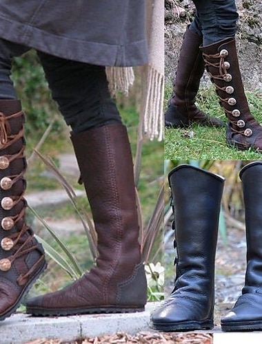  Middeleeuws Renaissance Schoenen Ren Faire Viking Kruisvaarder Dames Piraat Stoompunk Halloween Carnaval Maskerade Feest / Uitgaan LARP Ren Faire Volwassenen Schoenen