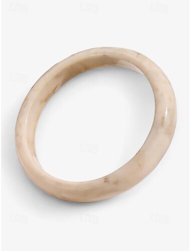  Damen Armreife Bernsteinfarbener, dicker Typ Bernsteinfarbener, dünner Typ Beige-dicke Ausführung Acryl Elegant Böhmen Modisch