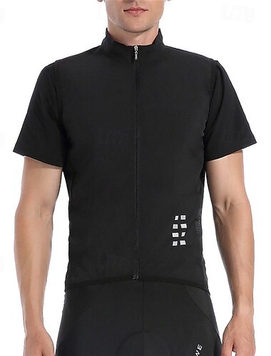 WOSAWE Herren Damen Fahrradweste Ärmellos MTB Mountain Rennrad Schwarz Rosa Marinenblau Fahhrad Wasserdicht Sport Feste Farbe Bekleidung