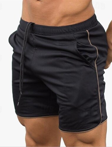  Herren kurze Sporthose Laufshorts kurze hosen Trainingsshorts Sweatshirts Tasche Elastischer Bund Kurze Hose Outdoor Sport & Natur Sportlich Schnelltrocknend Leichtgewichtig Weich Marathon Laufen