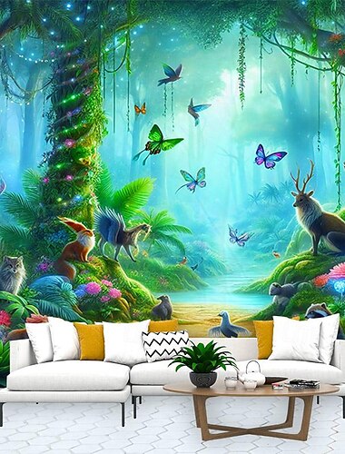  fantezie, magie, copac, tapiserie agățată, artă de perete, tapiserie mare, decor mural, fotografie, fundal, perdea, pentru casă, dormitor, sufragerie