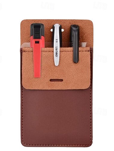 Taschenschutz, Stiftehalter aus hochwertigem PU-Leder für Männer und Frauen zum Schulanfang, Beutel, Taschen-Organizer für Hemden, Laborkittel, Hosen; vielseitig einsetzbar – für Stifte, Zeigestifte,