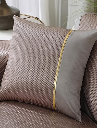  Taie d'oreiller pour matelas en soie glacée, coussin de dos, pour salon, canapé, bureau, soutien lombaire, été