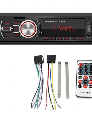  Autoradio 1 Din Bluetooth AUX-IN TF-Karte U-Disk Auto Stereo Multimedia Audio MP3-Player Head Unit mit Fernbedienung