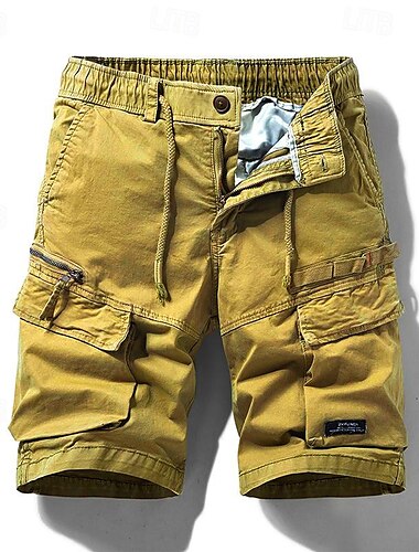  Herren Taktische Shorts Cargo Shorts Kurze Hosen Shorts Kurze Hosen Kurze Hose für Wanderer Knopf Kordelzug Elastische Taille Glatt tragbar Kurz Outdoor Täglich Campen und Wandern Modisch Klassisch