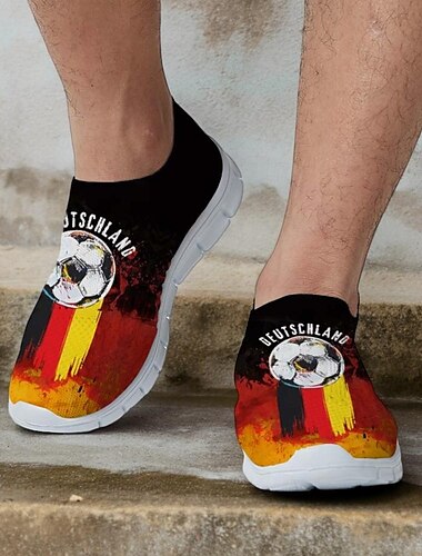  Herren Turnschuhe Schuhe bedrucken 3D-Druck Flyknit Schuhe Fitness & Cross Trainingsschuhe Wanderschuhe Sport Brautkleider schlicht Outdoor Täglich Gestrickt Gitter Atmungsaktiv Massage Komfortabel