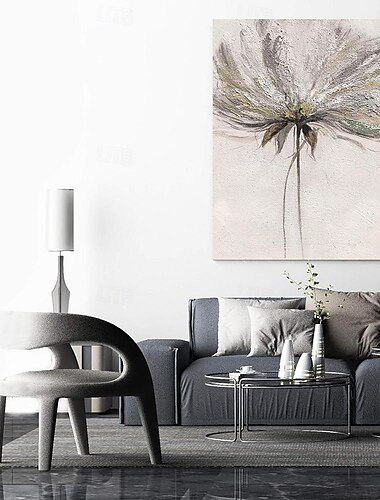  handgemachtes Ölgemälde Leinwand Wandkunst Dekoration Blumen Pflanzenstruktur abstrakt für Wohndekor gerollt rahmenlos ungedehntes Gemälde