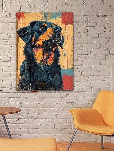  Rottweiler Pop-Art Leinwandgemälde handgemalte Wandkunst Dackel Ölgemälde handgemalte Pop-Art Leinwandgemälde handgemachte Wandkunst wunderschöne bunte Schmetterling Wandkunst Malerei