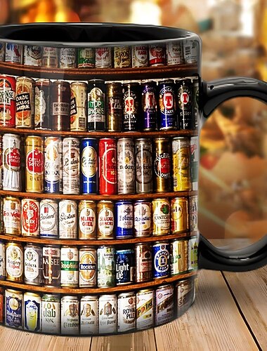  krus med øl, oktoberfest ølfestival kaffekopp, 11 oz keramisk kaffekrus, morsom krusgave til venner