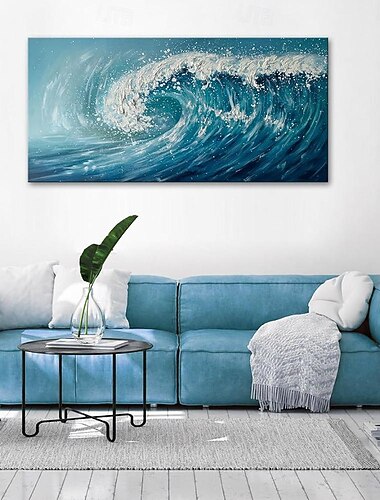  pictură în ulei realizată manual, pânză, artă de perete, decorare modernă, abstractă, peisaj de vară, peisaj de vară, pentru living, decor pentru casă, pictură rulată fără rame, neîntinsă