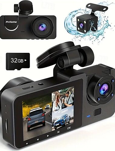  auto autorecorder 4k volledige uhd autocamera voor- en achterauto autorecorder met nachtzicht 24-uurs parkeermodus wdr bewegingsdetectie