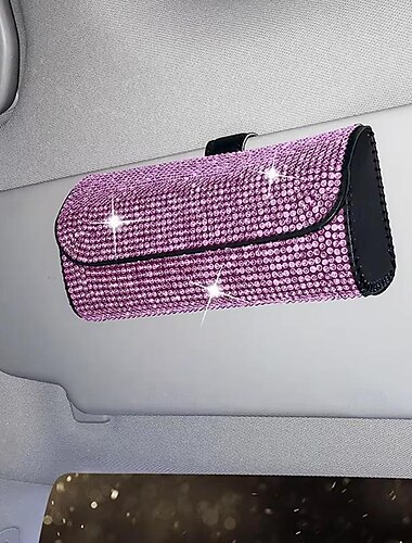  fyautoper Allgemeine Auto-Sonnenblendenaufbewahrung Auto-Brillenrahmen Auto-Sonnenbrille Diamantbox Augensitzklemme Halterung Auto