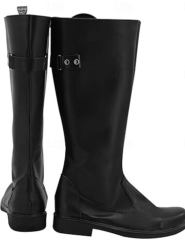  Hombre Botas Botas de Equitación Zapatos de Paseo Punk Zapatos romanos caballero británico Cuero PU Cómodo Mocasín Morrón Oscuro Negro Otoño Invierno