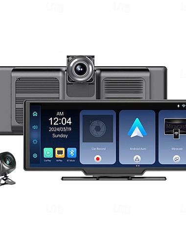  10,26 4k přední a zadní duální nahrávání 1080p streamovaná média mobilní obrazovka carplay řidičský rekordér