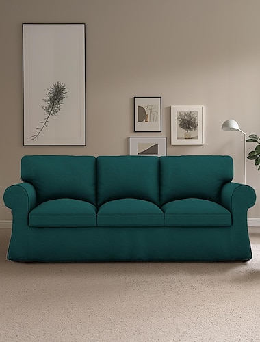  Sofa Bezug für Sessel Loveseat 3-Sitzer Baumwollbezug für den Ektorp Stuhl Sessel Ein-Sitzer Couch Bezug Ersatz passt nicht