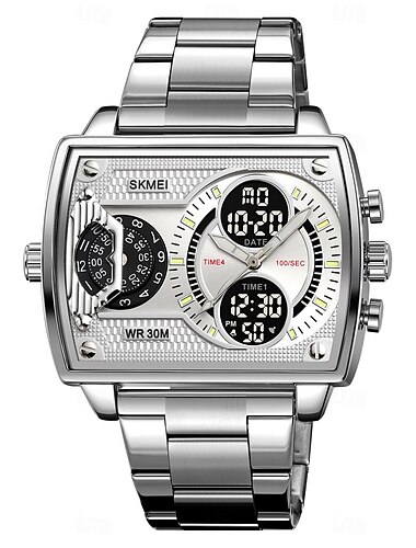  SKMEI Herren Digitaluhr Draussen Sport Modisch Armbanduhr leuchtend Stopuhr Wecker Countdown Stehlen Leder Beobachten