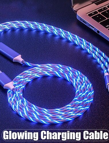  Καλώδιο USB 3.0 USB A σε Τύπο C / Micro / IP 2.1 A Καλώδιο φόρτισης 3 σε 1 Για Xiaomi Huawei Nokia Αξεσουάρ Κινητού Τηλεφώνου