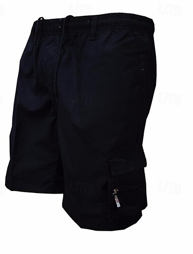  Herren Cargo Shorts Kurze Hosen Kurze Hose für Wanderer Militär Außen Regular Fit Wasserdicht Atmungsaktiv Schnelltrocknend Kurze Hose Tasche mit Reißverschluss Schwarz Armeegrün Jagd Klettern