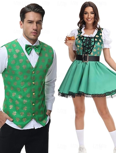  пары пивной фестиваль oktoberfest международный пивной фестиваль костюм блузка рубашка дирндль платье lederhosen баварский баварский wiesn мужской женский традиционный стиль одежда хэллоуин карнавал