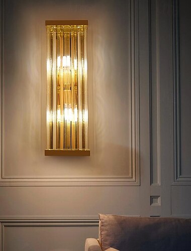  Led innen wand lichter 3-farbe licht moderne nordischen stil kristall e14 led wand lampe wohnzimmer 85-265v