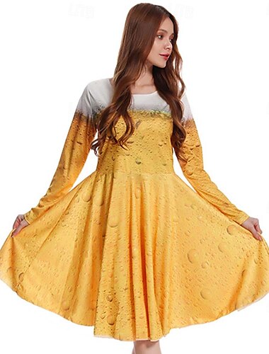  Karneval Oktoberfestbier Kostüm Kleid Anzüge & Blazer Hemd Oktoberfest / Bier Bayerisch Bayerisch Wiesn Traditioneller Stil Wiesn Herren Damen Stoff im traditionellen Stil