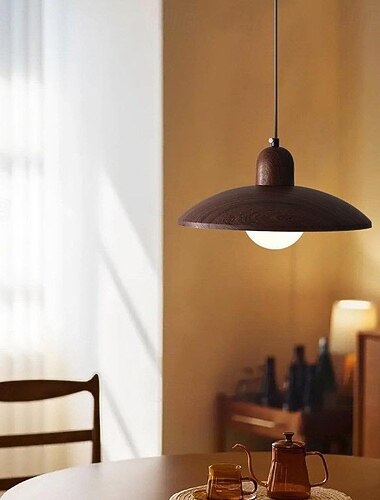  LED pandantiv alb cald 30cm Candelabru retro din lemn cu 1 lumină personalitate creativă pandantiv lantern design luminos lampă suspendată modernă minimalistă g9 corpuri de iluminat suspendate coridor