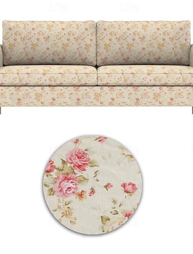  100% Baumwolle 2-Sitzer 3-Sitzer Sofa Bezug floral gesteppten Abdeckungen