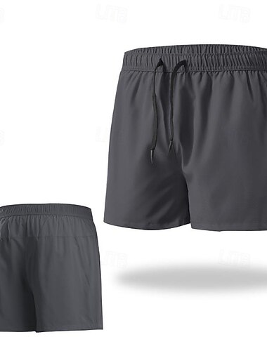  Homens Shorts de Corrida Shorts de Academia Calções Bolsos Cintura elástica Calção Ao ar livre Desportos e Ar livre Atlético Secagem Rápida Leve Macio Maratona Corrida Exercite-se Moderno Roupa de